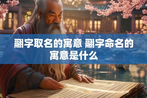 翮字取名的寓意 翮字命名的寓意是什么 翮字取名的寓意 翮字命名的寓意是什么