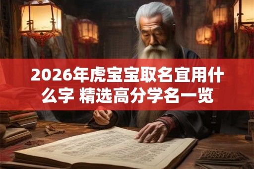 2026年虎宝宝取名宜用什么字 精选高分学名一览