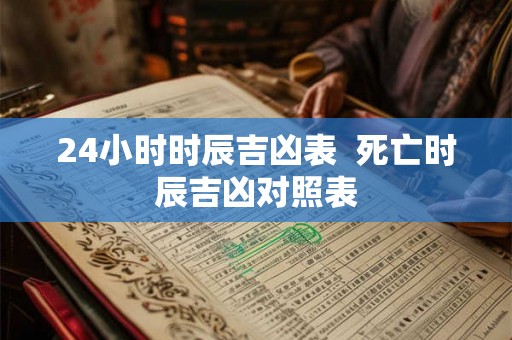 24小时时辰吉凶表 死亡时辰吉凶对照表 24小时时辰吉凶表 死亡时辰吉凶对照表