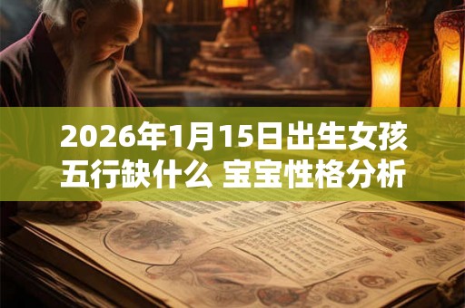 2026年1月15日出生女孩五行缺什么 宝宝性格分析 2026年1月15日出生女孩五行缺什么 宝宝性格分析