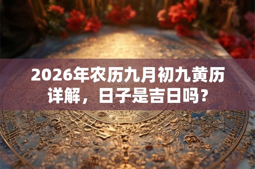 2026年农历九月初九黄历详解，日子是吉日吗？