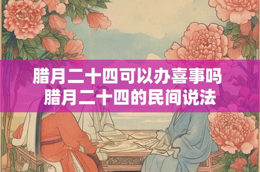 腊月二十四可以办喜事吗 腊月二十四的民间说法 腊月二十四可以办喜事吗 腊月二十四的民间说法