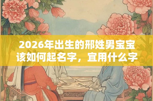 2026年出生的邢姓男宝宝该如何起名字,宜用什么字。 2026年出生的邢姓男宝宝该如何起名字,宜用什么字。