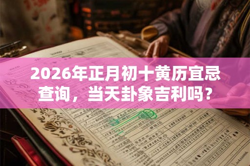 2026年正月初十黄历宜忌查询，当天卦象吉利吗？