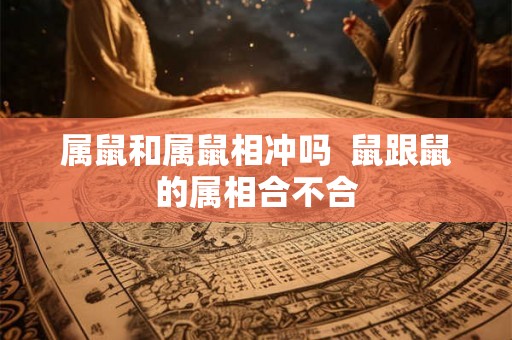 属鼠和属鼠相冲吗  鼠跟鼠的属相合不合