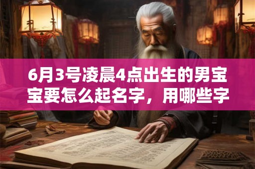 6月3号凌晨4点出生的男宝宝要怎么起名字,用哪些字好 6月3号凌晨4点出生的男宝宝要怎么起名字,用哪些字好