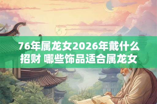 76年属龙女2026年戴什么招财 哪些饰品适合属龙女 76年属龙女2026年戴什么招财 哪些饰品适合属龙女
