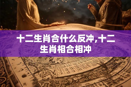 十二生肖合什么反冲,十二生肖相合相冲 十二生肖合什么反冲,十二生肖相合相冲