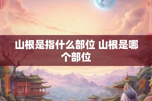 山根是指什么部位 山根是哪个部位