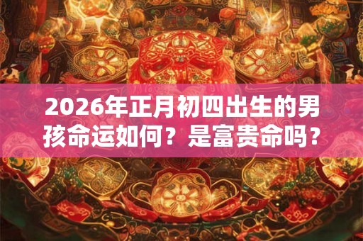 2026年正月初四出生的男孩命运如何？是富贵命吗？