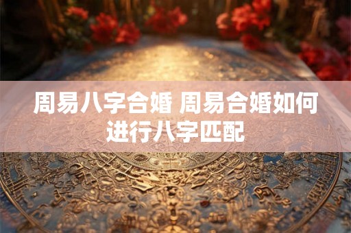 周易八字合婚 周易合婚如何进行八字匹配 周易八字合婚 周易合婚如何进行八字匹配