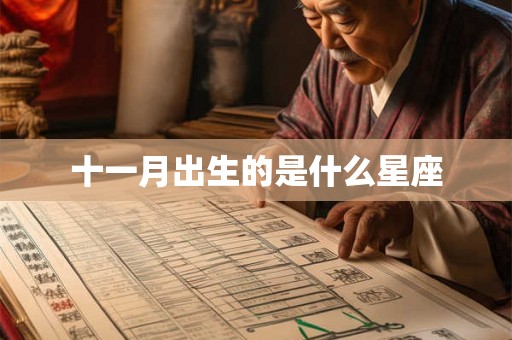 十一月出生的是什么星座