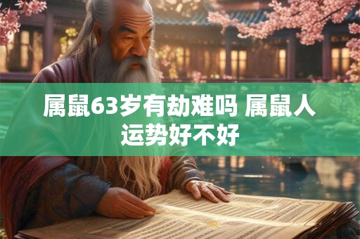 属鼠63岁有劫难吗 属鼠人运势好不好