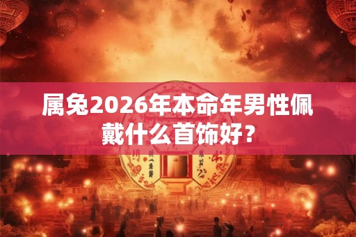 属兔2026年本命年男性佩戴什么首饰好？