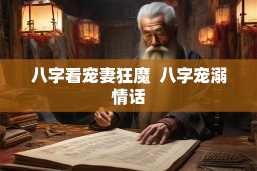 八字看宠妻狂魔 八字宠溺情话 八字看宠妻狂魔 八字宠溺情话