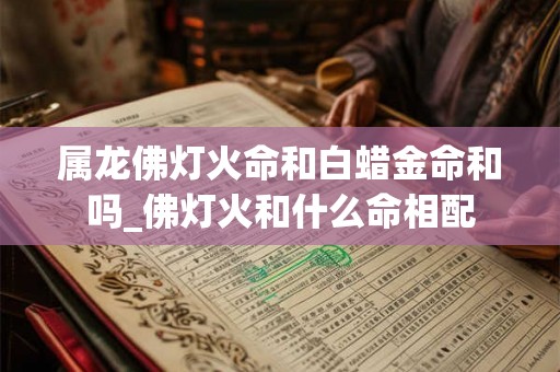 属龙佛灯火命和白蜡金命和吗_佛灯火和什么命相配