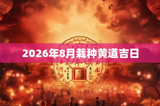 2026年8月栽种黄道吉日 2026年8月栽种黄道吉日