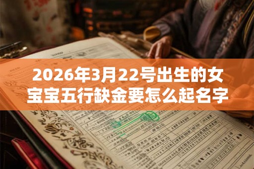 2026年3月22号出生的女宝宝五行缺金要怎么起名字