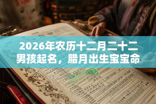 2026年农历十二月二十二男孩起名,腊月出生宝宝命运! 2026年农历十二月二十二男孩起名,腊月出生宝宝命运!