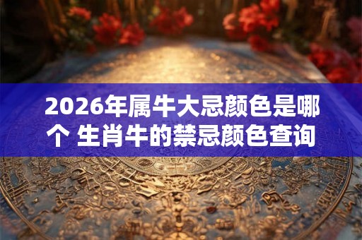 2026年属牛大忌颜色是哪个 生肖牛的禁忌颜色查询