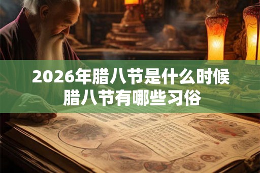 2026年腊八节是什么时候 腊八节有哪些习俗