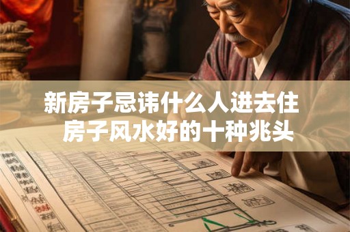 新房子忌讳什么人进去住  房子风水好的十种兆头