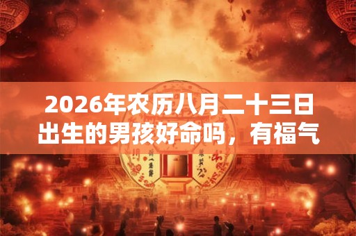 2026年农历八月二十三日出生的男孩好命吗,有福气吗? 2026年农历八月二十三日出生的男孩好命吗,有福气吗?