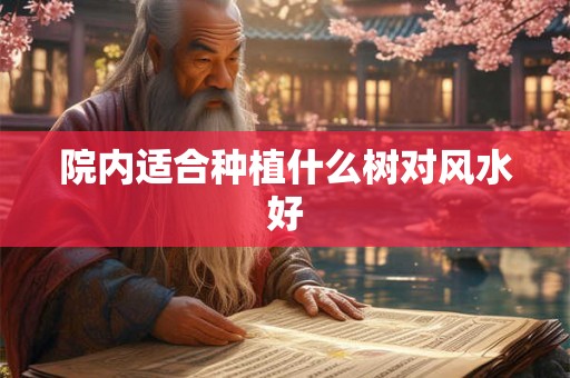 院内适合种植什么树对风水好
