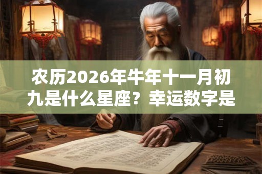 农历2026年牛年十一月初九是什么星座？幸运数字是什么？