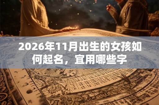 2026年11月出生的女孩如何起名，宜用哪些字