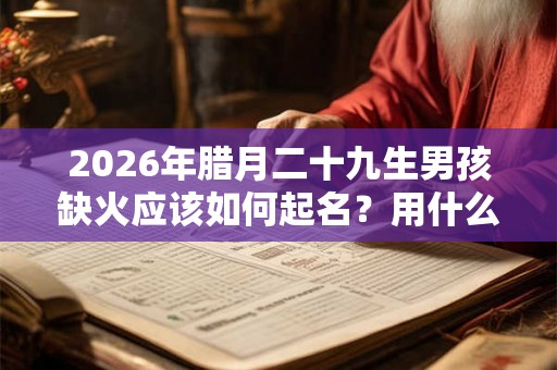 2026年腊月二十九生男孩缺火应该如何起名？用什么字？