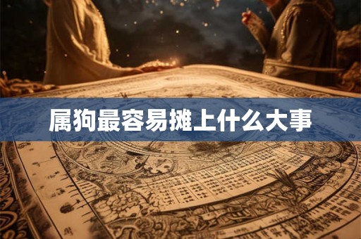 属狗最容易摊上什么大事
