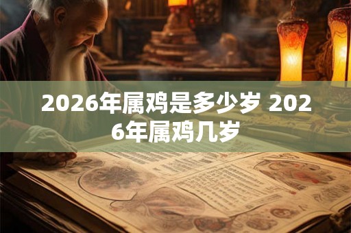 2026年属鸡是多少岁 2026年属鸡几岁