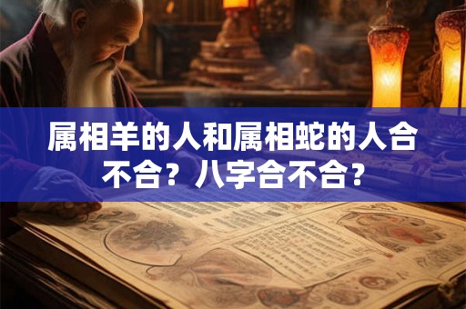 属相羊的人和属相蛇的人合不合？八字合不合？