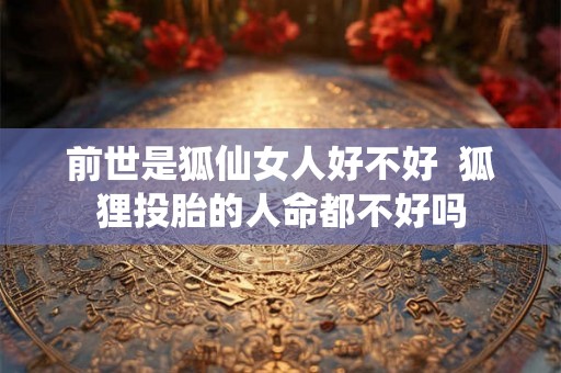 前世是狐仙女人好不好  狐狸投胎的人命都不好吗