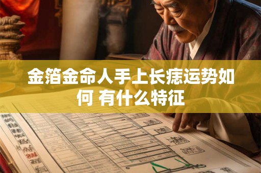 金箔金命人手上长痣运势如何 有什么特征