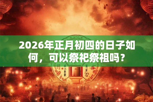 2026年正月初四的日子如何，可以祭祀祭祖吗？