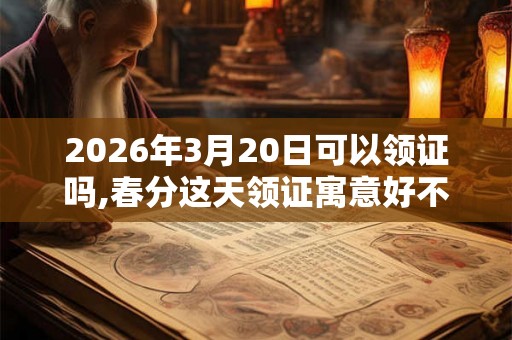 2026年3月20日可以领证吗,春分这天领证寓意好不好