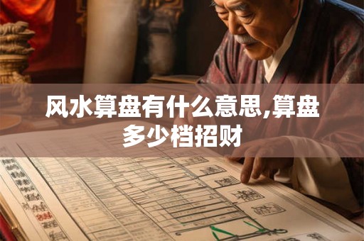 风水算盘有什么意思,算盘多少档招财