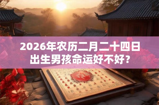 2026年农历二月二十四日出生男孩命运好不好？