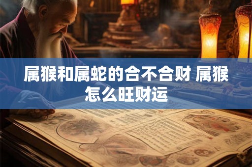 属猴和属蛇的合不合财 属猴怎么旺财运