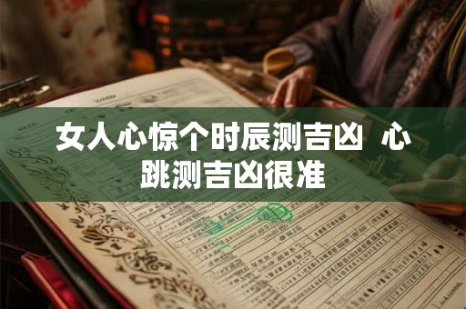 女人心惊个时辰测吉凶  心跳测吉凶很准