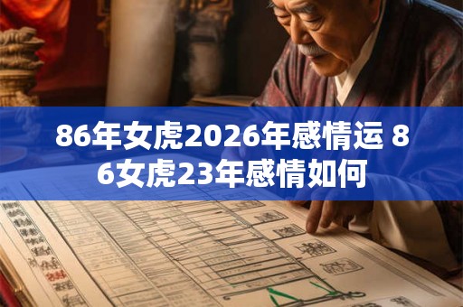 86年女虎2026年感情运 86女虎23年感情如何