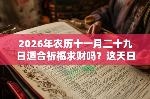 2026年农历十一月二十九日适合祈福求财吗？这天日子如何？