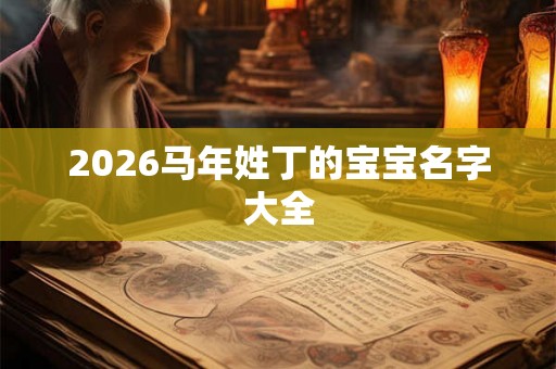 2026马年姓丁的宝宝名字大全