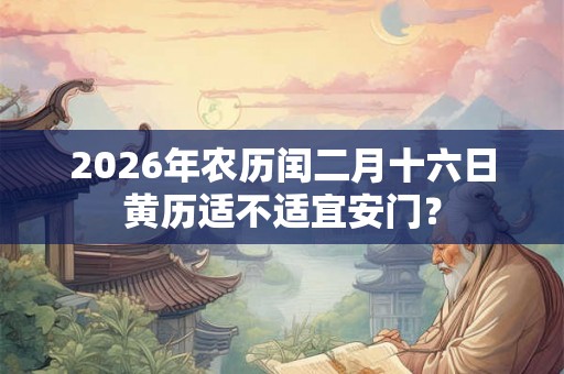 2026年农历闰二月十六日黄历适不适宜安门？