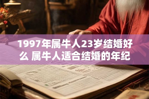 1997年属牛人23岁结婚好么 属牛人适合结婚的年纪