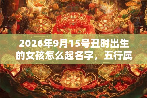 2026年9月15号丑时出生的女孩怎么起名字，五行属什么