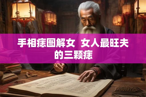 手相痣图解女 女人最旺夫的三颗痣 手相痣图解女 女人最旺夫的三颗痣