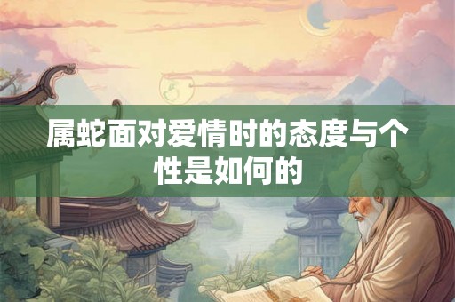 属蛇面对爱情时的态度与个性是如何的